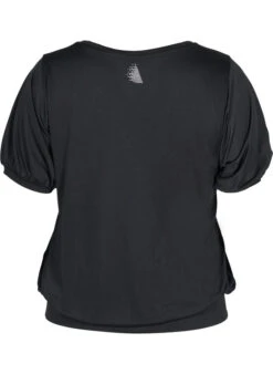 Short-sleeved Exercise Top -Chic Soldes A00014F 0199 Back