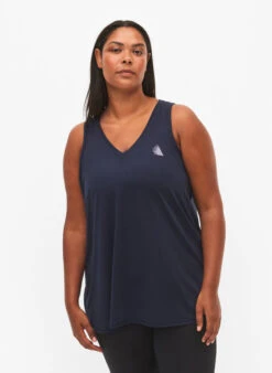 Sports Top With V-neck