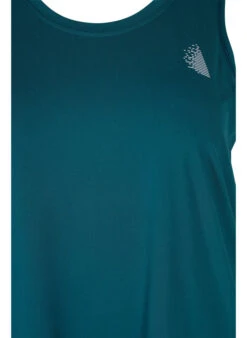 Plain-coloured Sports Top With Round Neck -Chic Soldes A00053C 0689 Details1