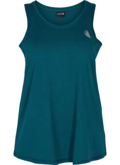 Plain-coloured Sports Top With Round Neck -Chic Soldes A00053C 0689 Front
