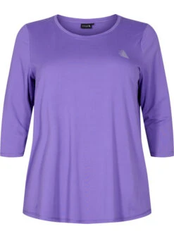 Sports Top With 3/4 Sleeves -Chic Soldes A00053D 0973 Front