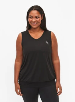 Sleeveless Workout Top With Balloon Fit
