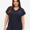 Training T-shirt With V-neck -Chic Soldes A00054C 1496 ModelFront