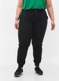 Loose Workout Trousers With Pockets -Chic Soldes A00056D 0199 ModelDetail2