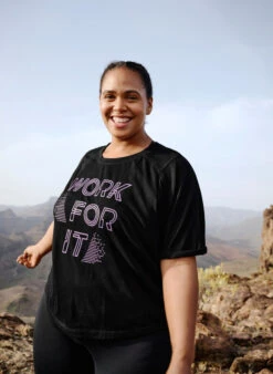 Cotton Training T-shirt With Print -Chic Soldes A00058K 9991 ImageBack