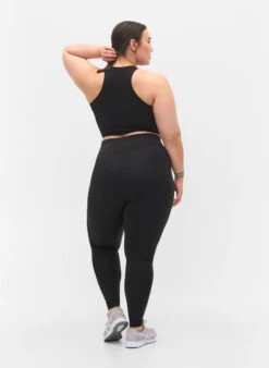 CORE, BASIC TIGHTS - Cropped Basic Workout Leggings -Chic Soldes A00060H 0199 ModelBack