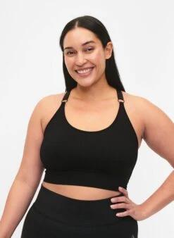 Seamless Sports Bra In Ribbed Material