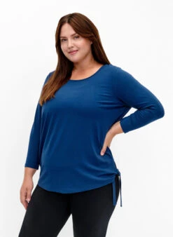 Training Blouse In Viscose With Tie Detail