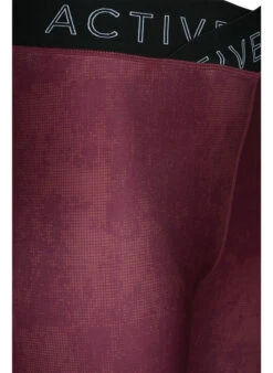 Printed Training Tights With 7/8 Length -Chic Soldes A00986D 1669 Details1