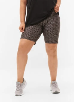 Printed Training Shorts -Chic Soldes A01014D 0199 ModelDetail2
