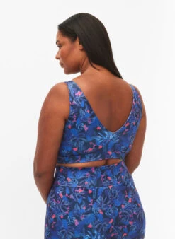 Printed Sports Bra -Chic Soldes A01023D 9990 ModelBack