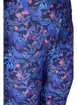 Workout Leggings With 7/8 Length And Print -Chic Soldes A01023E 9990 Details1