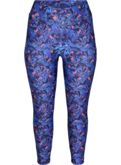 Workout Leggings With 7/8 Length And Print -Chic Soldes A01023E 9990 Front