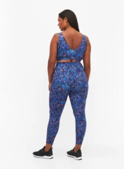 Workout Leggings With 7/8 Length And Print -Chic Soldes A01023E 9990 ModelBack