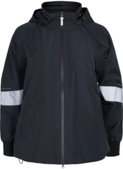 Rain Jacket With Reflective Details -Chic Soldes A01035A 0199 Front