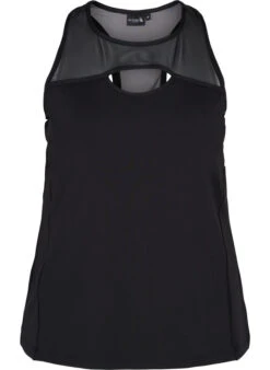 Mesh Workout Top With Racer Back -Chic Soldes A01047A 0199 Front