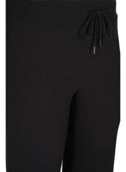 Flared Training Trousers In Rib -Chic Soldes A01065A 0199 Details1