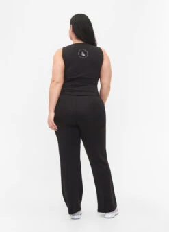 Flared Sport Tights With High Waist -Chic Soldes A01091A 0199 ModelBack