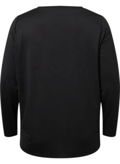 Long-sleeved Training Blouse With Structure -Chic Soldes A01153B 0199 Back