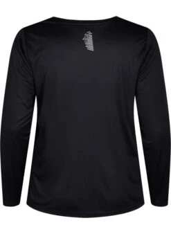 Long-sleeved Training Blouse With Reflective Details -Chic Soldes A01180A 0199 Back