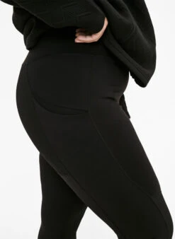 Stretchy And Durable Exercise Leggings With Pockets -Chic Soldes A01185A 0199 ModelDetail2