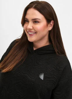 Sporty Sweatshirt With Hood -Chic Soldes A01204A 0199 ModelDetail1