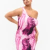 Tight-fitting One-shoulder Dress With Print -Chic Soldes BL7000B 2207 ModelFront