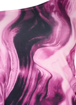 One-shoulder Blouse With Print -Chic Soldes BL7000C 2207 Details1