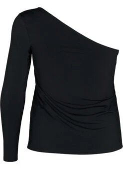 One-shoulder Blouse With Close Fit -Chic Soldes BL7000D 0199 Back