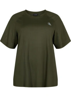 Short-sleeved Training T-shirt With Round Neck -Chic Soldes CA01130A 0787 Front