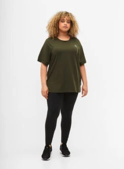 Short-sleeved Training T-shirt With Round Neck -Chic Soldes CA01130A 0787 ModelFullBody