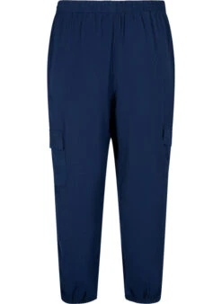 Zizzi Trousers With Cargo Pockets -Chic Soldes CA02355H 1494 Back