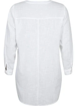 Zizzi Tunic In Cotton With 3/4 Sleeves -Chic Soldes CA02361B 1101 Back