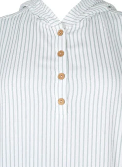 Zizzi Short-sleeved Viscose Tunic With Hood -Chic Soldes CA02362C 1598 Details1