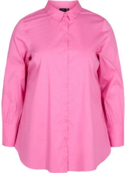 Zizzi Long-sleeved Shirt With High Cuffs -Chic Soldes CA02371A 0955 Front