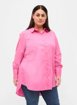 Zizzi Long-sleeved Shirt With High Cuffs