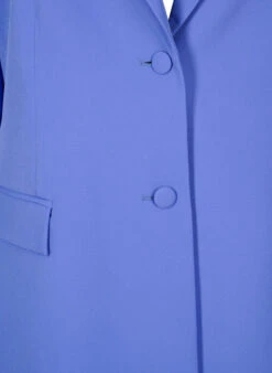 Zizzi Classic Blazer With Button Fastening -Chic Soldes CA02377A 2212 Details1