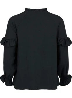Zizzi Blouse With Ruffles And Buttons -Chic Soldes CA02384E 0199 Back