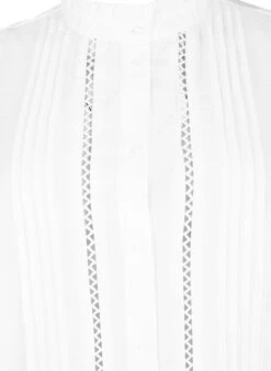 Zizzi Viscose Shirt Blouse With Ruffle Collar 15 Zizzi Viscose Shirt Blouse With Ruffle Collar -Chic Soldes CA02387A 1101 Details1