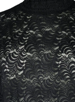 Zizzi Long-sleeved Lace Blouse With Smock -Chic Soldes CA02392A 0199 Details1