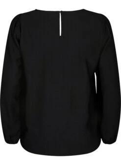 Zizzi Blouse In Viscose With Crochet Detail -Chic Soldes CA02400A 0199 Back