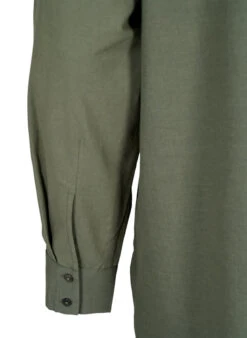 Zizzi Cotton Shirt With Broderie Anglaise -Chic Soldes CA02401A 2151 Details3