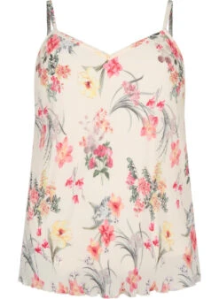 Zizzi Pleated Sleeveless Top -Chic Soldes CA06015F 9997 Front