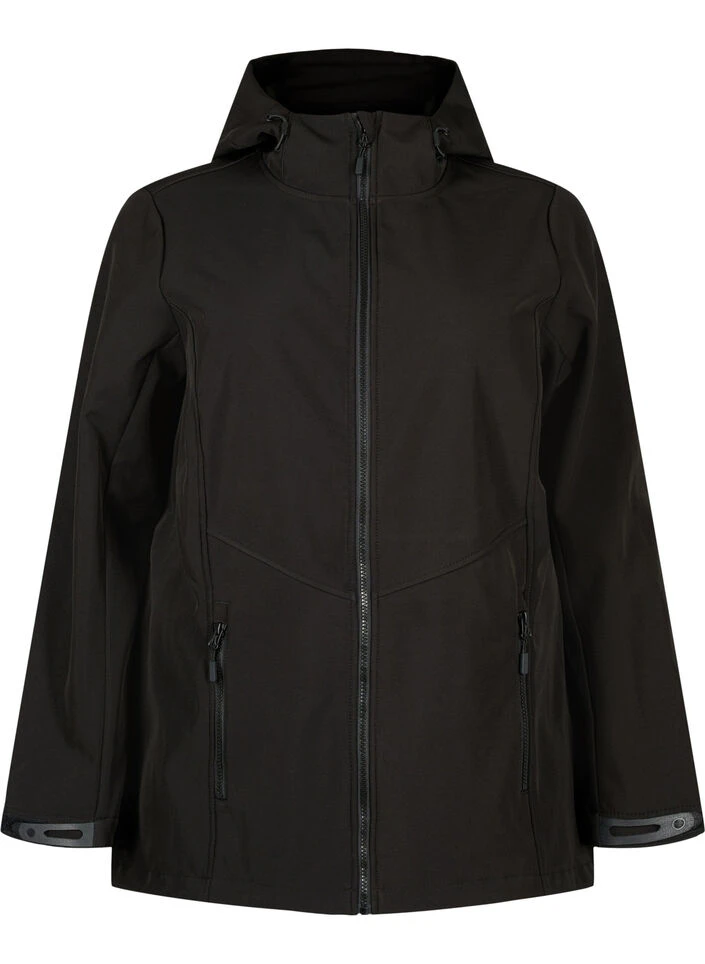 Zizzi Short Softshell Jacket With Pockets 7 Zizzi Short Softshell Jacket With Pockets – Image 5