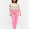 Zizzi High Waisted Amy Jeans With Super Slim Fit -Chic Soldes CA58010D 9993 ModelFront