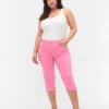 Zizzi Tight-fitting Emily Capri Trousers -Chic Soldes CA58010E 0964 ModelFront