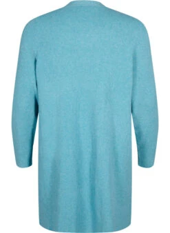 Zizzi Long Open Front Cardigan -Chic Soldes CA61007G 9990 Back