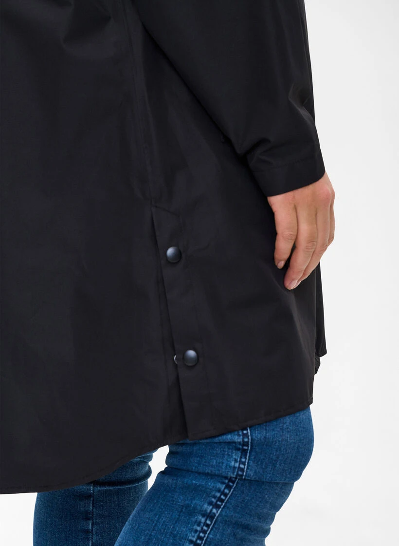 Zizzi Raincoat With Pockets And Hood 5 Zizzi Raincoat With Pockets And Hood – Image 3