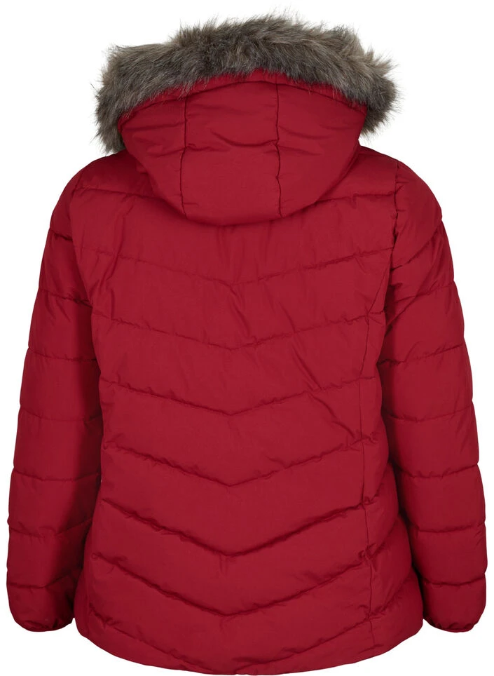 Zizzi Short Puffer Jacket With Hood 8 Zizzi Short Puffer Jacket With Hood – Image 6