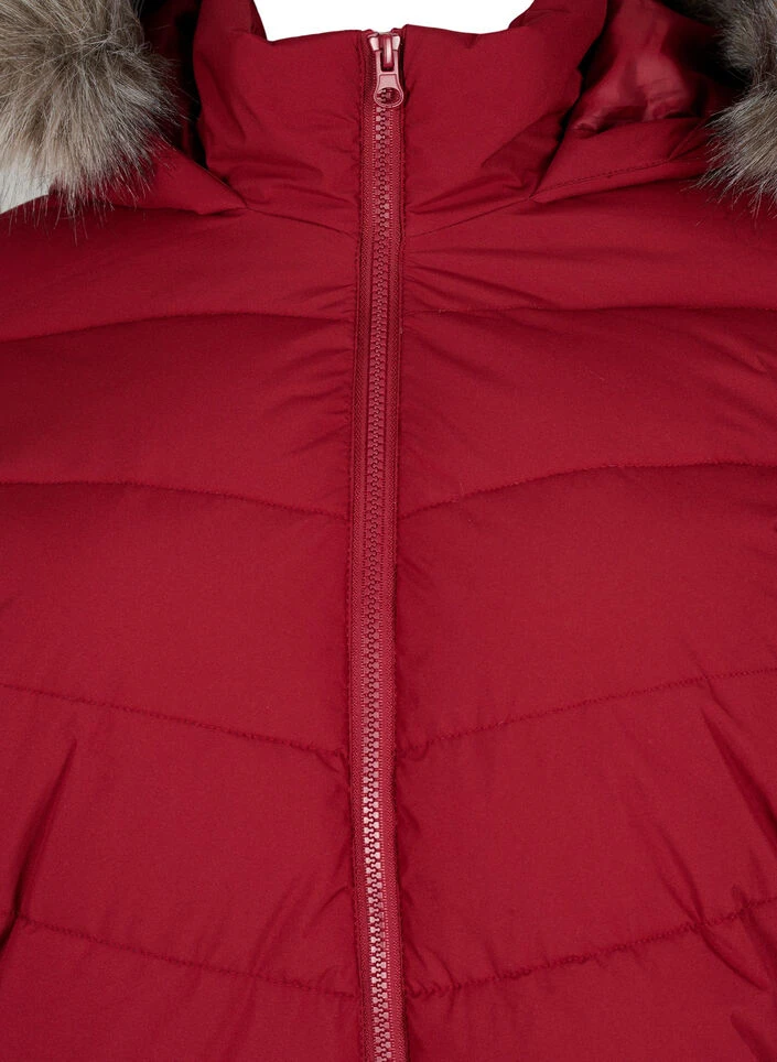 Zizzi Short Puffer Jacket With Hood 9 Zizzi Short Puffer Jacket With Hood – Image 7